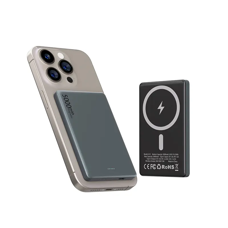 Magnetic Wireless ultra-thin Power Bank